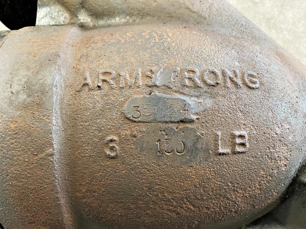 Armstrong  3" 150# Flanged Wye Y-Strainer, 1-1/4" NPT, WCB